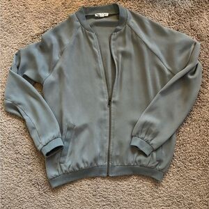 Olive Green Women's Bomber Jacket